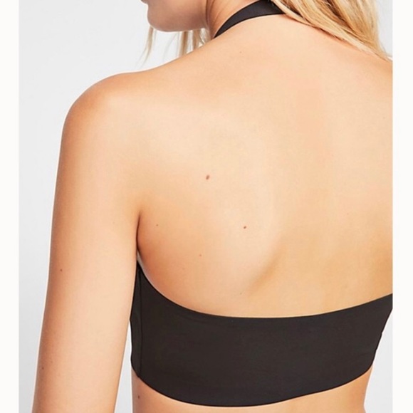 Free People Amber Halter Bralette Black - Picture 2 of 5